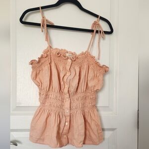 Universal Thread Smocked Tie Strap Top XXL